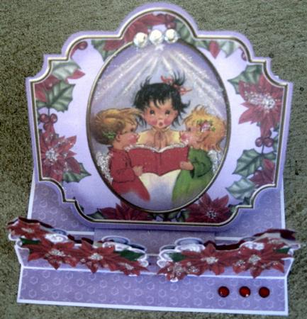 Christmas Carol Singers 3D Easel Card Mini Kit by Wynona Oneil
