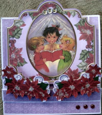 Christmas Candle Trio 3D Easel Card Mini Kit by Wynona Oneil