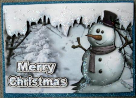 Snowman in Winter Wonderland by Wynona Oneil