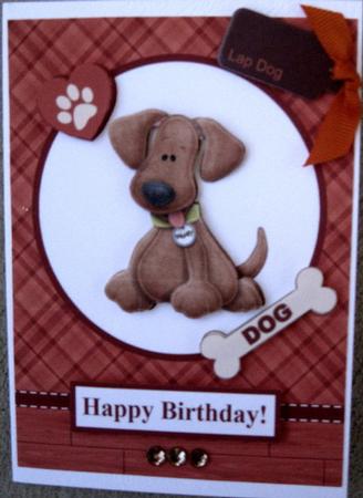 Cute Dog Topper & Decoupage by Wynona Oneil