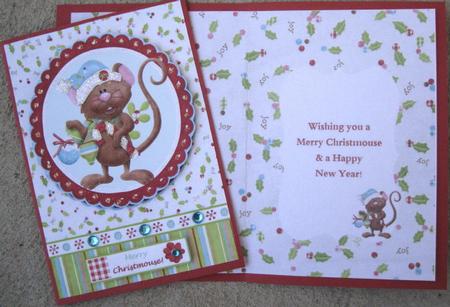 Merry Christmouse Insert by Wynona Oneil