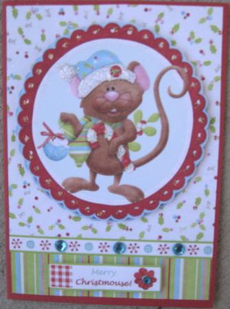 Merry Christmouse Topper & Decoupage by Wynona Oneil