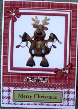 Christmas Reindeer Topper & Decoupage by Wynona Oneil
