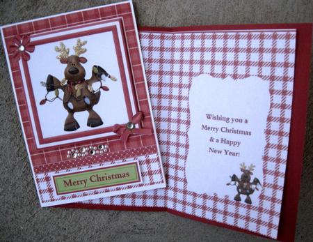 Christmas Reindeer Insert by Wynona Oneil