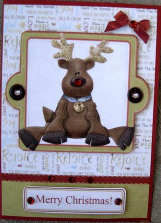 Christmas Reindeer Topper & Decoupage by Wynona Oneil