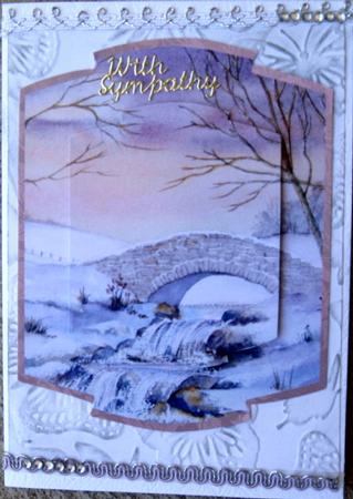 Winter Waterfall Shaped Pyramid Topper by Wynona Oneil
