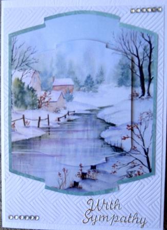The Frozen Winter Stream Shaped Pyramid Topper by Wynona Oneil
