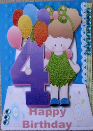Happy Birthday 4 Year Old  by Wynona Oneil