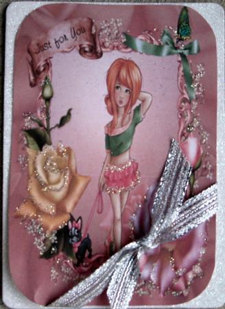 Spring Walk Card and Insert by Wynona Oneil
