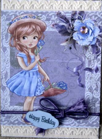 Tulips and Lace Quick Card by Wynona Oneil