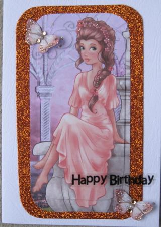 Lady by the Fountain Mini by Wynona Oneil