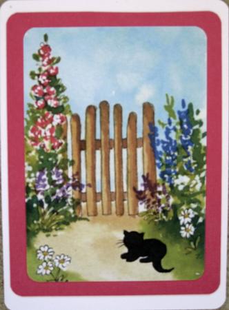 4 Cat Toppers from Original Watercolours by Wynona Oneil