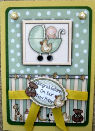 New Baby Boy in Crib by Wynona Oneil