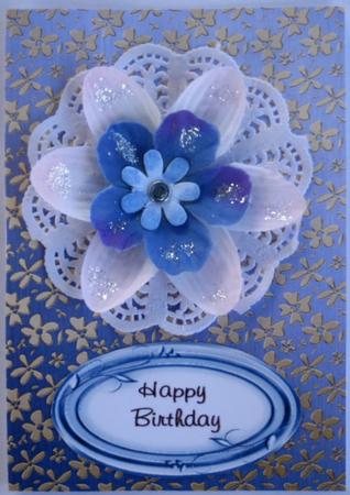 Gold Metallic Flowers Matching Backing Paper by Wynona Oneil