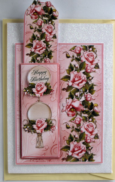 Pink Serenity Roses - Bookmark Pocket Card by Wynona Oneil