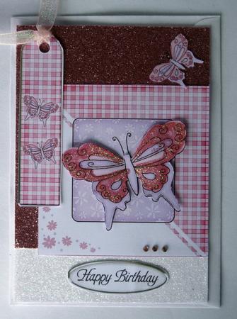 Butterfly Quick Card with 3D Decoupage Design by Wynona Oneil