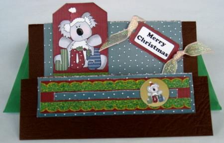 Christmas Koala Spinner Step Card Kit by Wynona Oneil