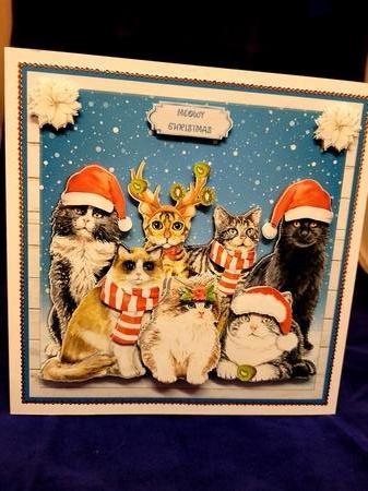 CHRISTMAS CATS mini kit by Yana Pritchard
