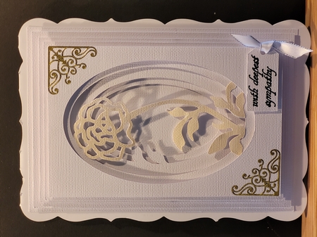 Rose in ovals topper by Yana Pritchard