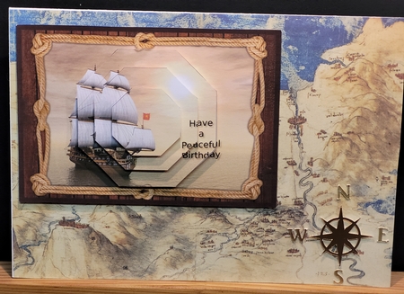 Sailboat Birthday Octagon Pyramid by Yana Pritchard