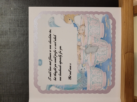 Get Well Soon 7 - 6x6 inch card front with decoupage by Yana Pritchard