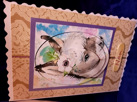 pretty watercolour donkey oval pyramids by Yana Pritchard