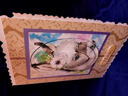 pretty watercolour donkey oval pyramids by Yana Pritchard