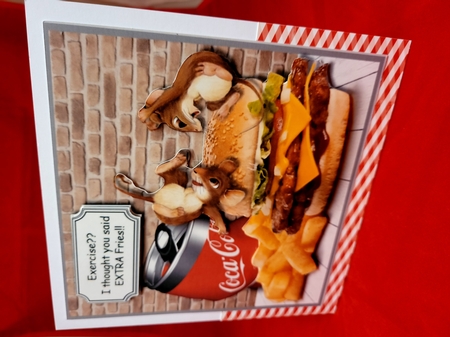 Exercise??..I thought you said EXTRA Fries!! by Yana Pritchard