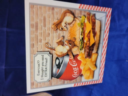 Exercise??..I thought you said EXTRA Fries!! by Yana Pritchard