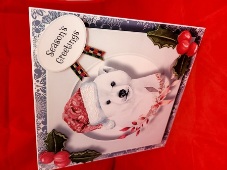 Cute Baby Polar Bear Christmas by Yana Pritchard
