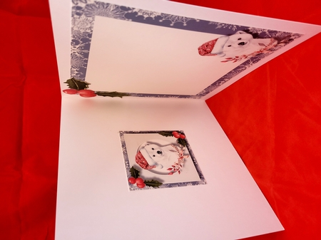 Cute Baby Polar Bear Christmas by Yana Pritchard