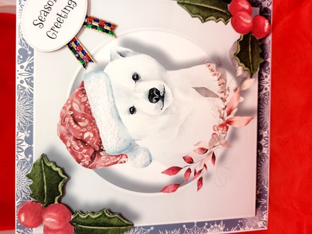 Cute Baby Polar Bear Christmas by Yana Pritchard