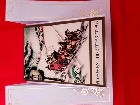 Vintage Cheery Christmas Star Pyramid by Yana Pritchard
