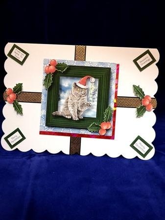 Meowy Christmas Cat - British Shorthair by Yana Pritchard