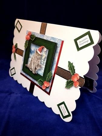 Meowy Christmas Cat - British Shorthair by Yana Pritchard