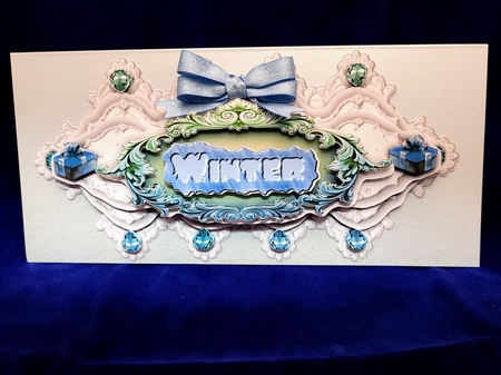 Lace Display Large DL Christmas - Winter by Yana Pritchard