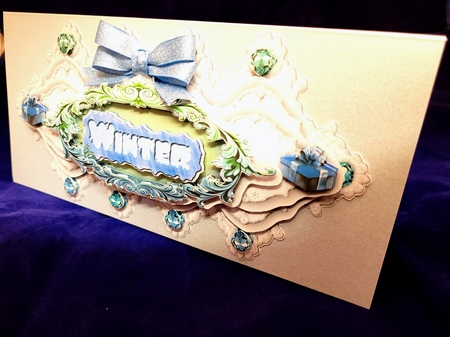 Lace Display Large DL Christmas - Winter by Yana Pritchard