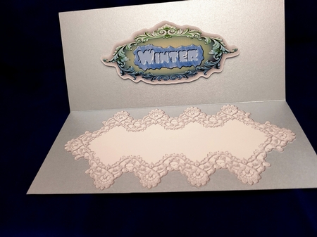 Lace Display Large DL Christmas - Winter by Yana Pritchard