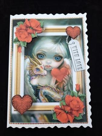 A Dragonling Valentine - Jasmine Becket-Griffith A5 by Yana Pritchard
