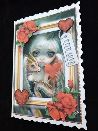 A Dragonling Valentine - Jasmine Becket-Griffith A5 by Yana Pritchard