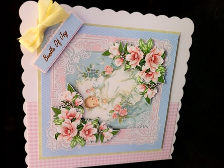 Quick card Vintage baby Girl 2 by Yana Pritchard