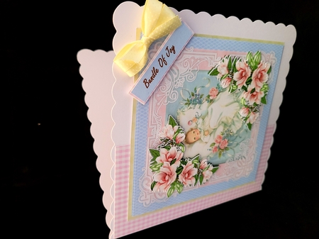 Quick card Vintage baby Girl 2 by Yana Pritchard