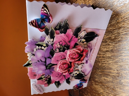 Flower Box Roses& Butterflies by Yana Pritchard