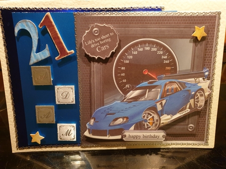 Life's Too Short to Drive Boring Cars -blue by Yana Pritchard
