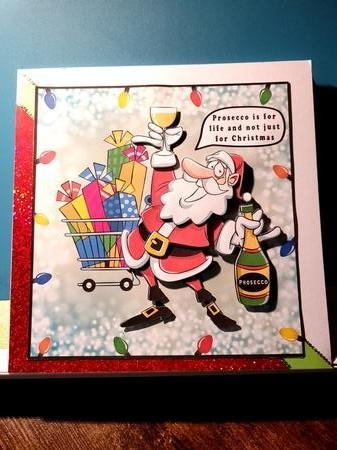 Prosecco is for life, not just for Christmas - Decoupage by Yana Pritchard