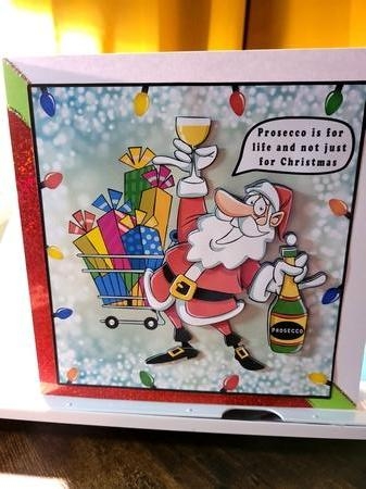 Prosecco is for life, not just for Christmas - Decoupage by Yana Pritchard