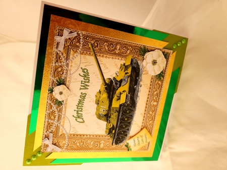 SERVICES CHRISTMAS WISHES ARMY TANK  - HEROES DESERVE LOTS OF PRESENTS by Yana Pritchard