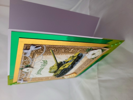 SERVICES CHRISTMAS WISHES ARMY TANK  - HEROES DESERVE LOTS OF PRESENTS by Yana Pritchard