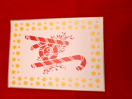 CHRISTMAS JOY WORD FRAMED CARD by Yana Pritchard