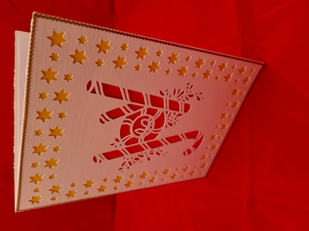 CHRISTMAS JOY WORD FRAMED CARD by Yana Pritchard